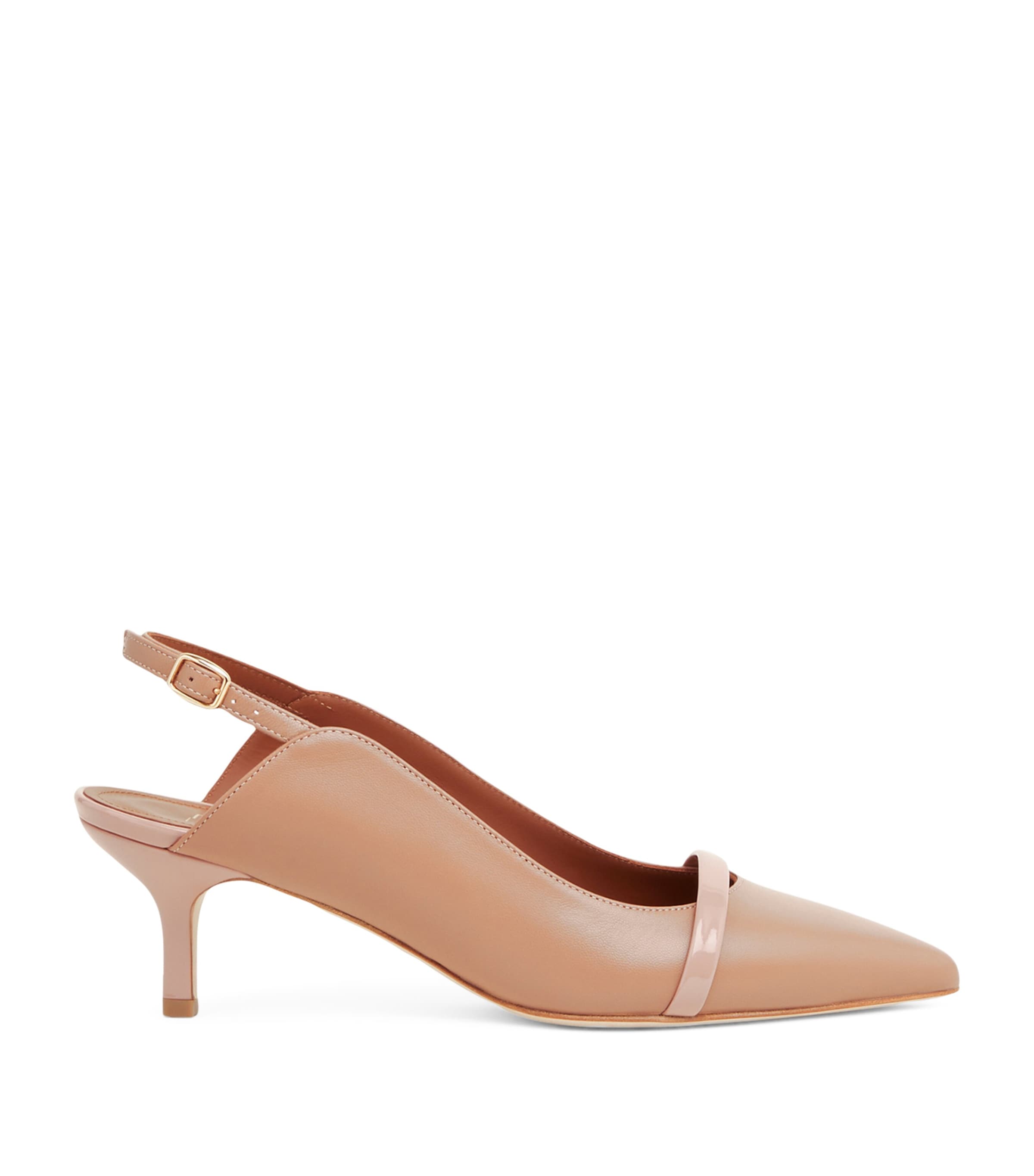 Malone Souliers Leather Marion Slingback Pumps 45 Blush