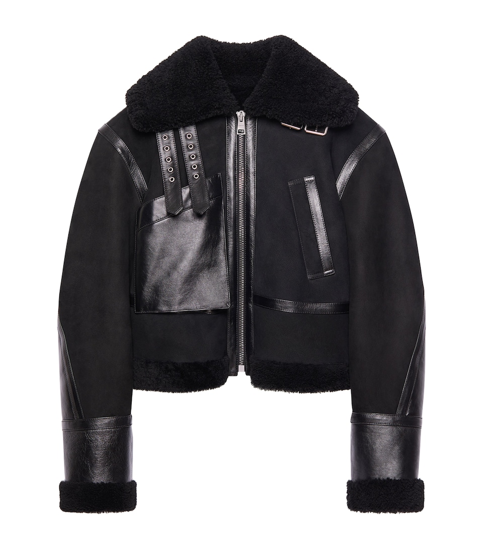 Cropped Shearling Jacket