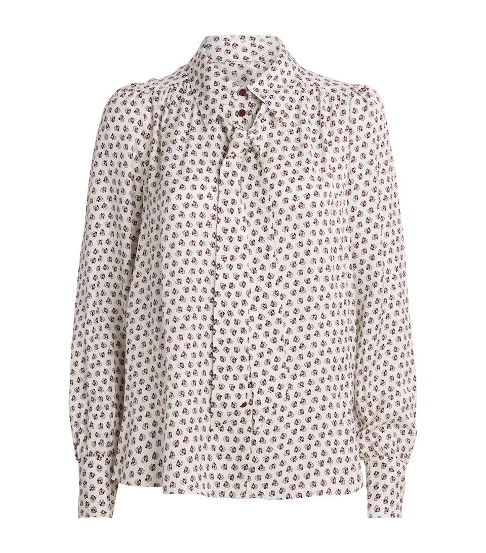 Twill Paisley Blouse and Tie