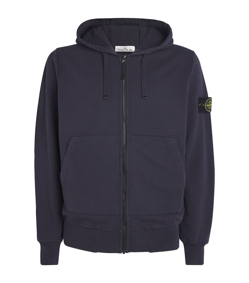 Cotton Zip-Up Compass Hoodie
