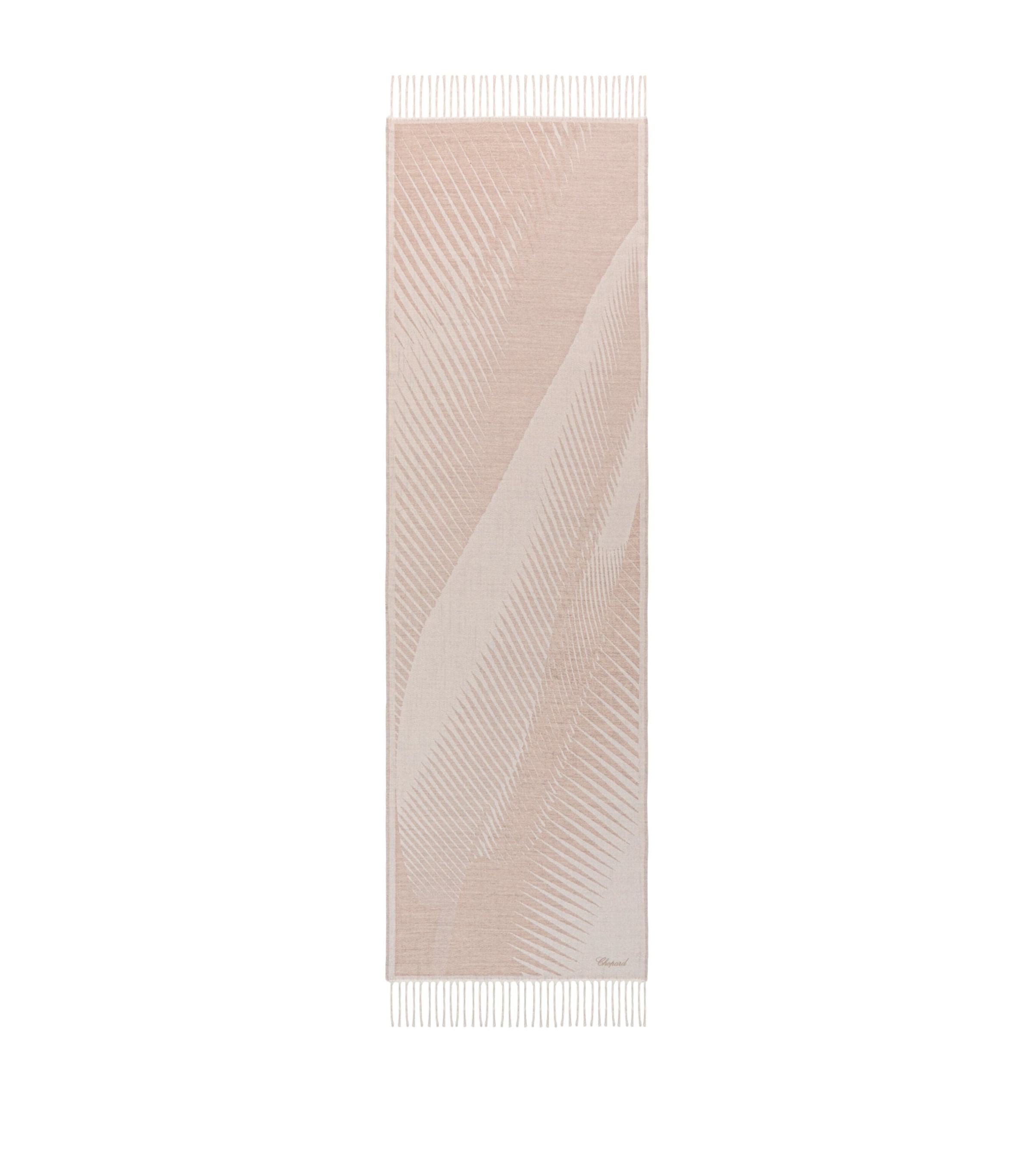 Chopard Wool-Cashmere Alpine Eagle Scarf Beige
