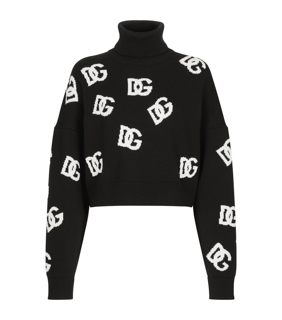 Wool Logo Rollneck Sweater