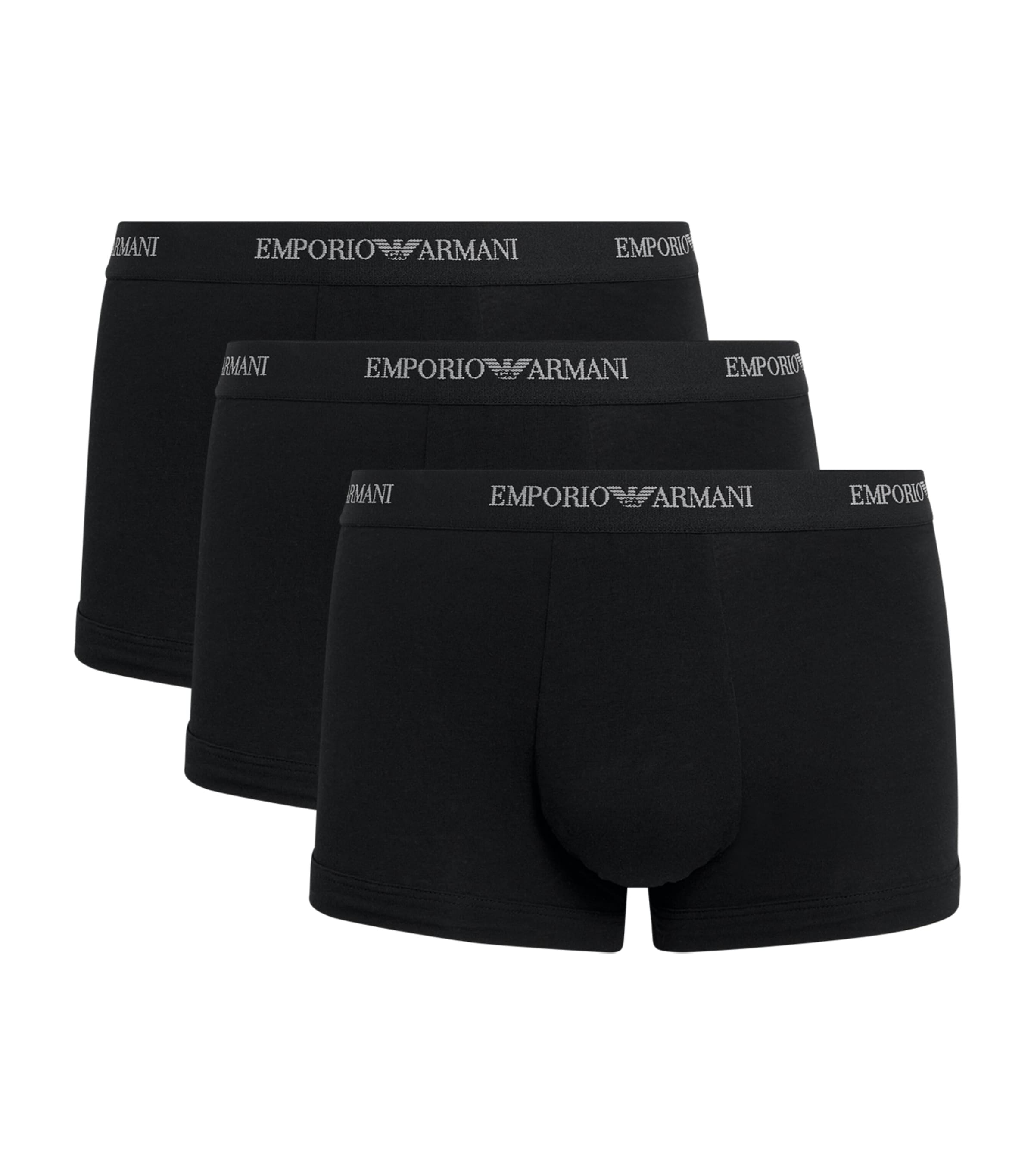 Stretch-Cotton Logo Trunks (Pack Of 3)