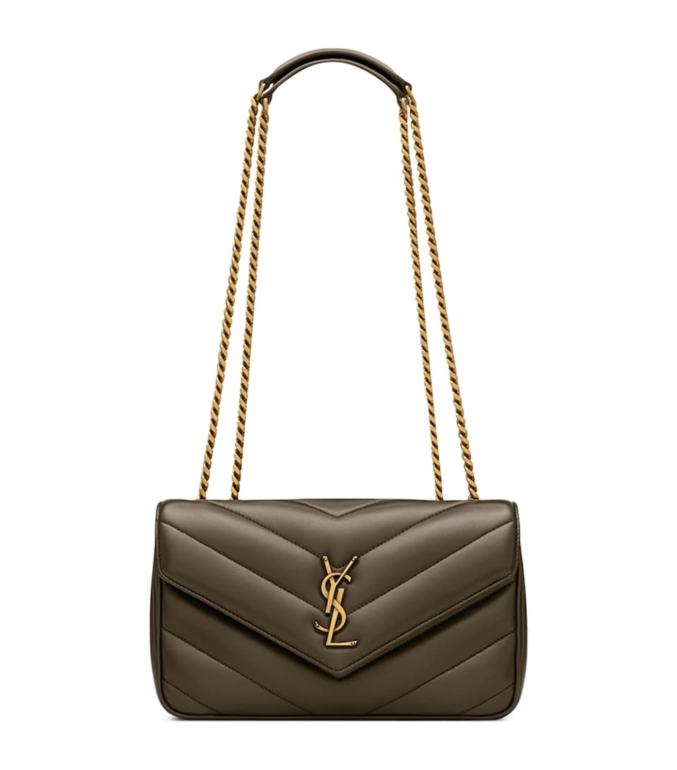 Saint Laurent Small Leather Loulou Shoulder Bag
