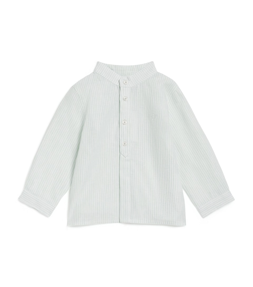 Linen-Cotton Stripe Shirt (3 Months-4 Years)