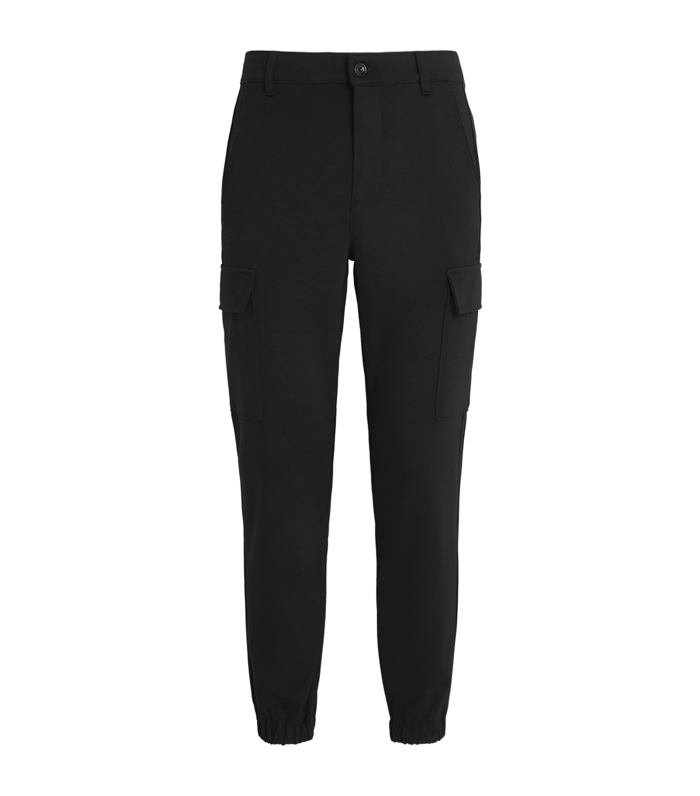 7 For All Mankind Mens Double Knit Cargo Chinos Black