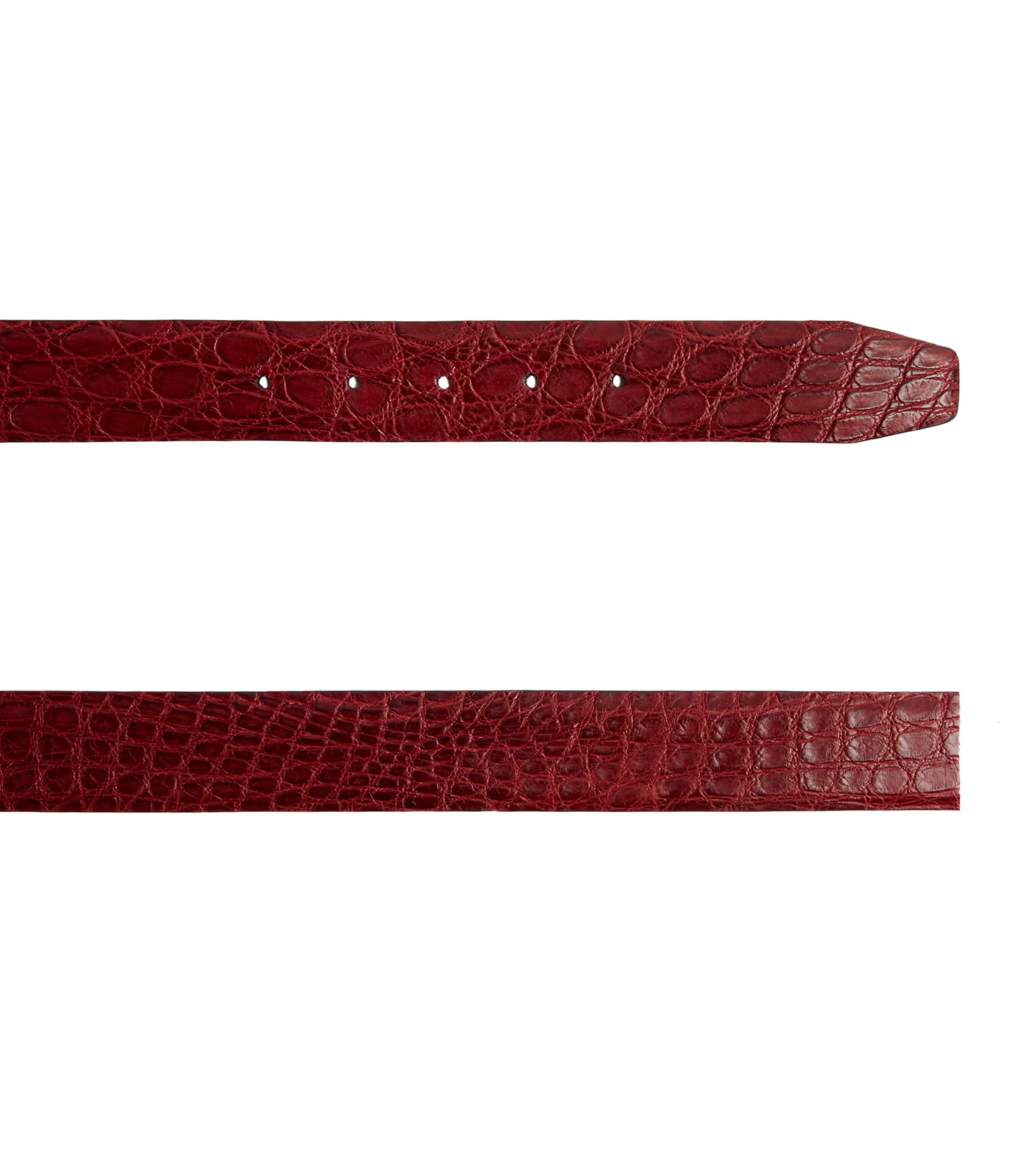 Crocodile Leather Belt