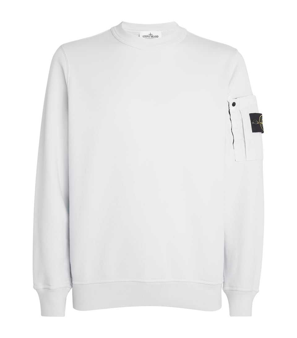 Cotton Utility-Pocket Sweatshirt