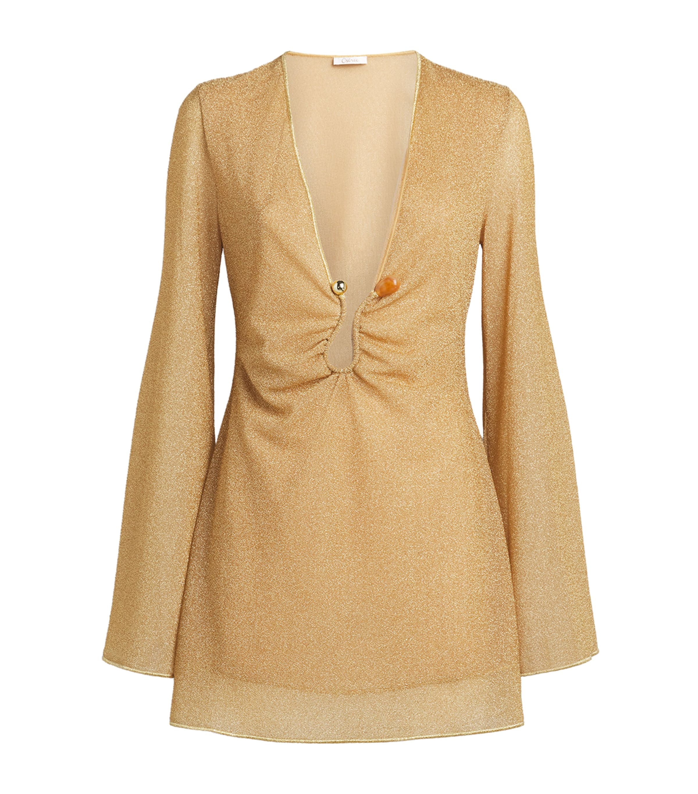 Oséree Womens Lumière Stones Kaftan Gold