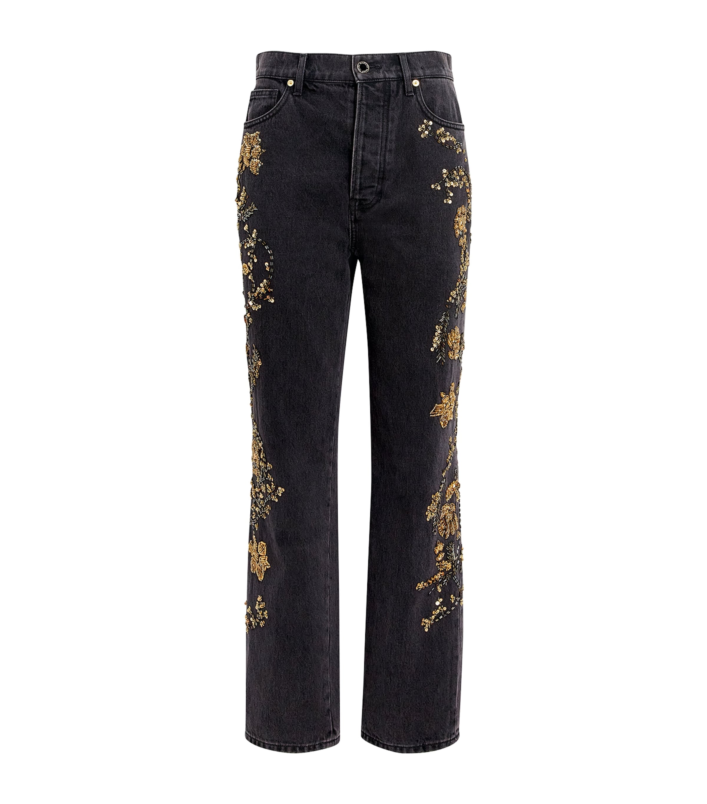 Embellished Daniela Straight Jeans