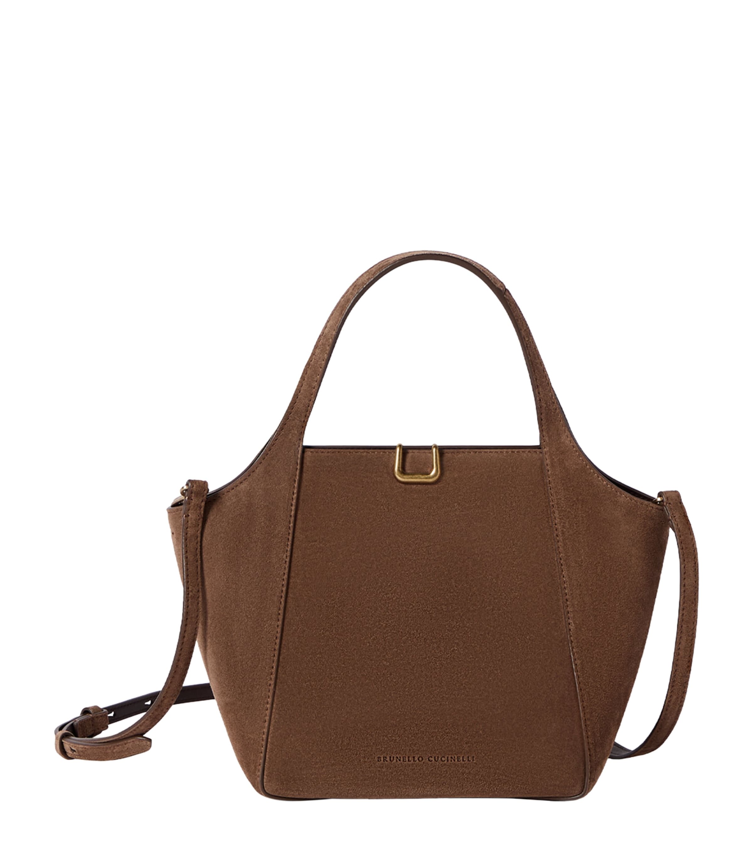 Brunello Cucinelli Small Suede Bucket Bag