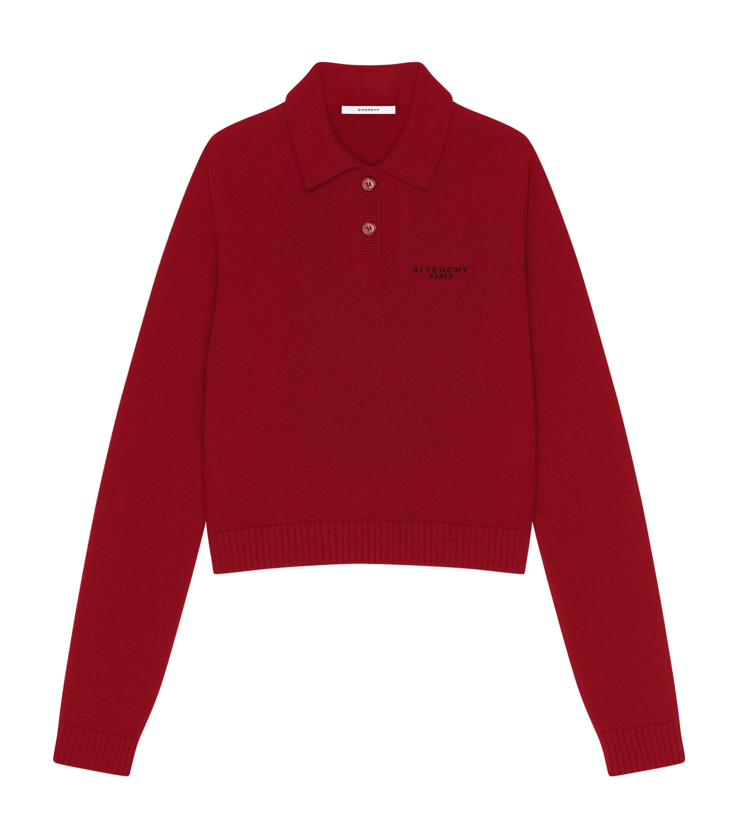 Wool-Cashmere Polo Sweater