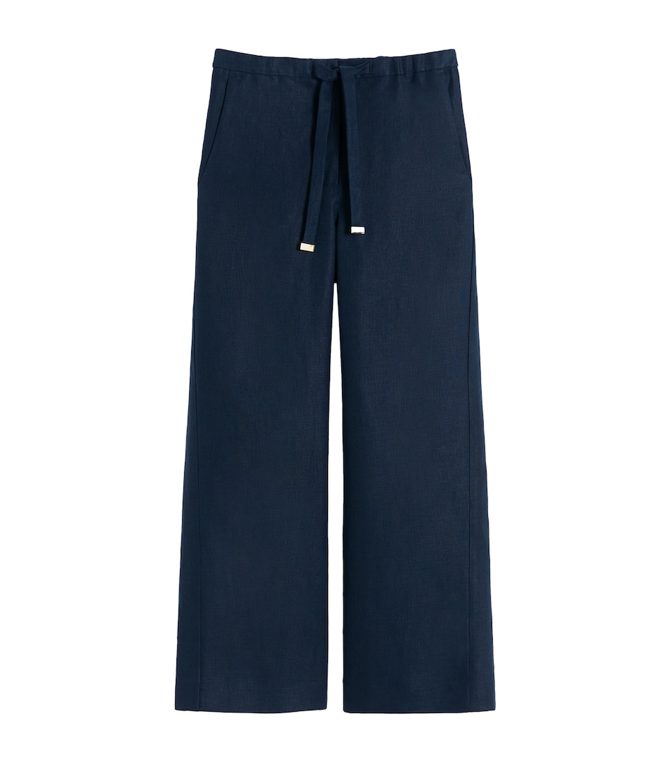 Linen Drawstring Trousers