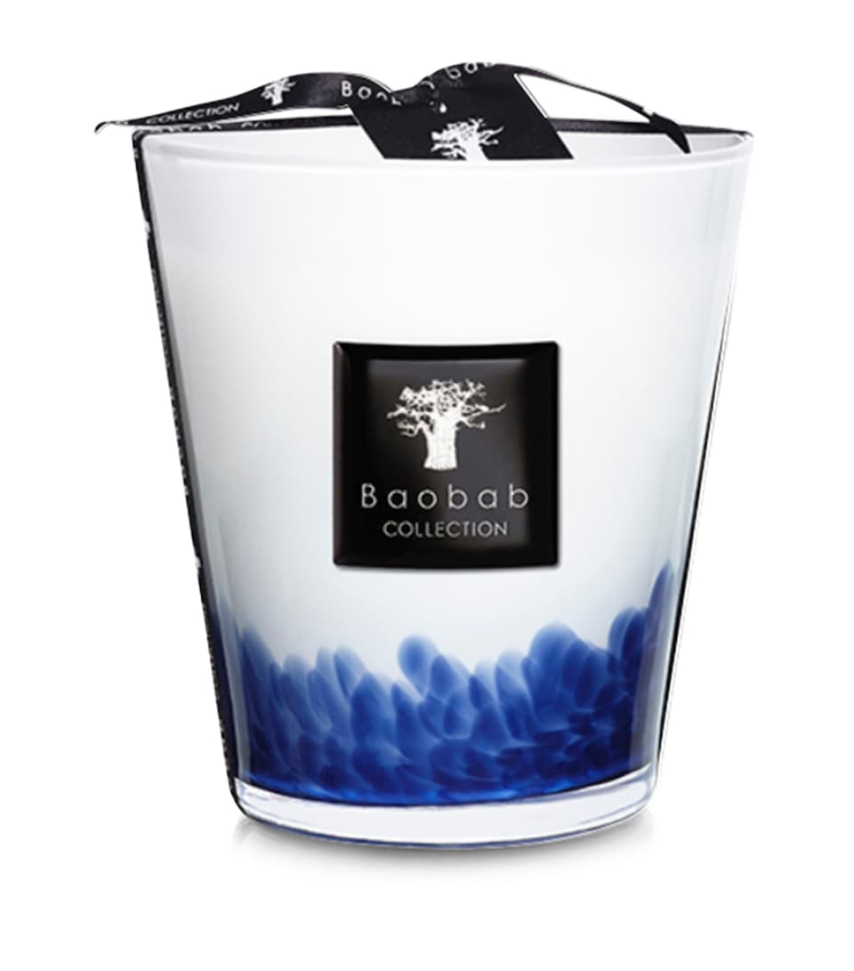 Baobab Collection Feathers Touareg Candle (16cm) Blue