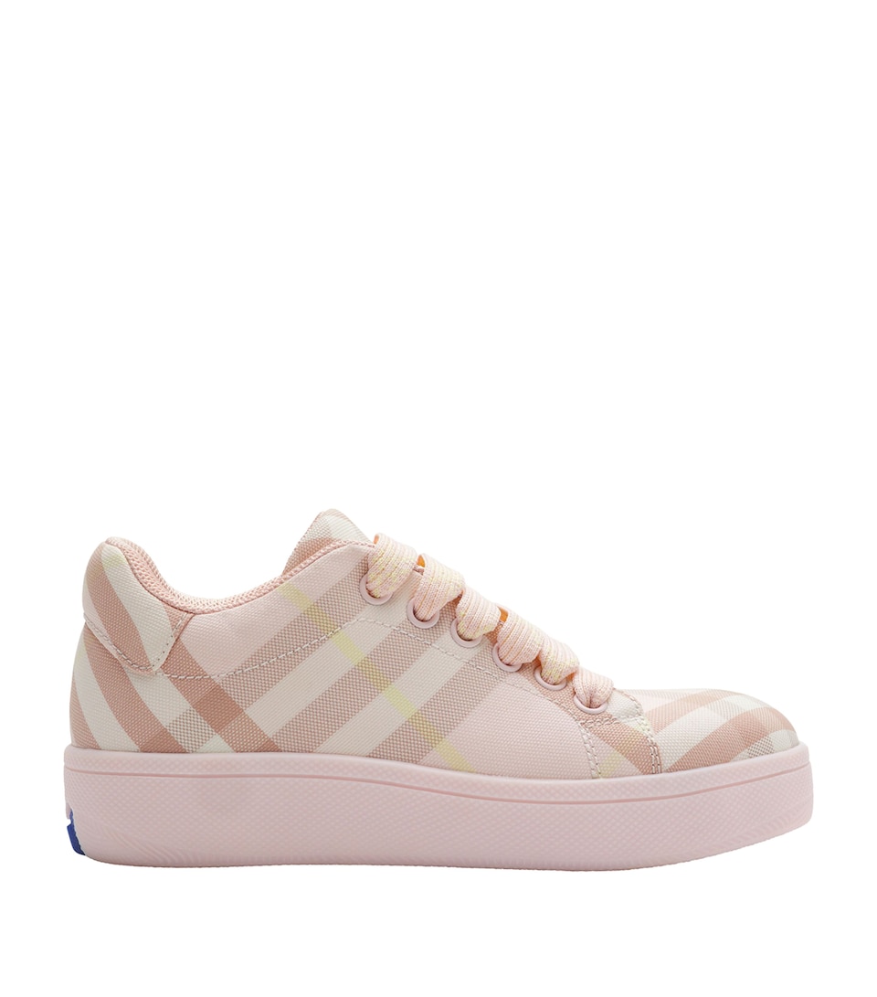 Cotton Check Sneakers