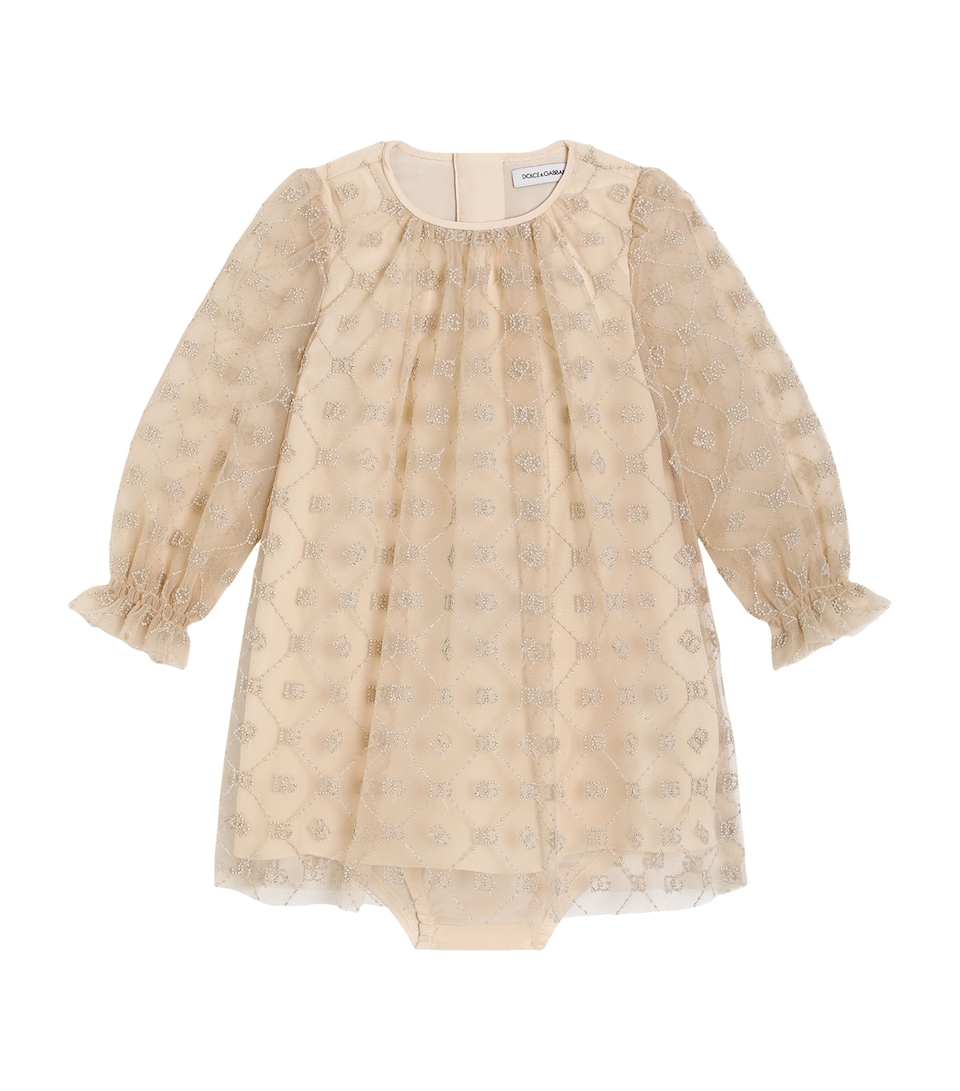 Tulle Embellished Dress and Bloomers Set (3-36 Months)