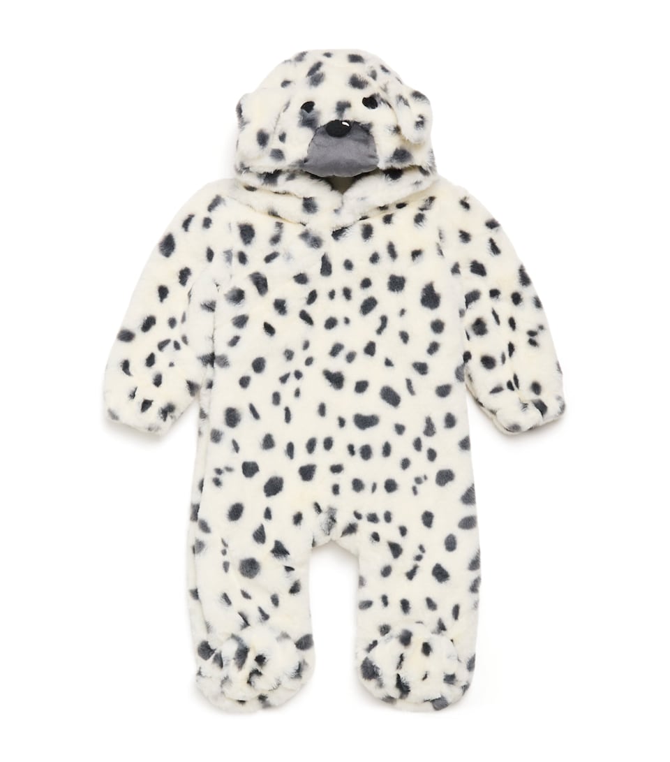 Faux-Fur Dalmatian Print All-in-One (0-24 Months)