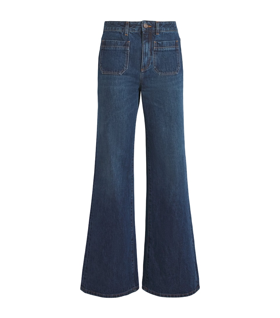 ME+EM Womens Leg Elongator Jeans Authentic Dark Wash