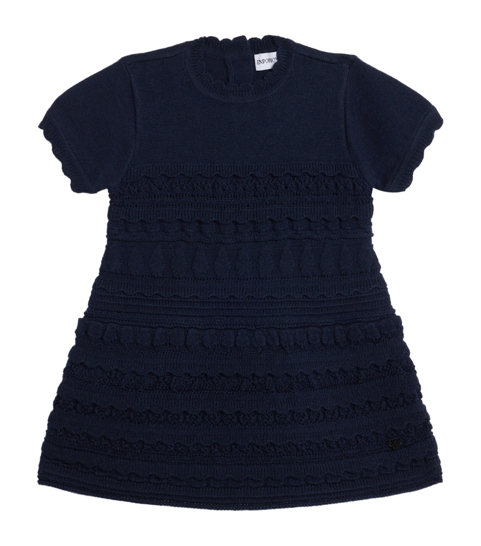 Virgin Wool-Blend Ruffle Knitted Dress (6-36 Months)