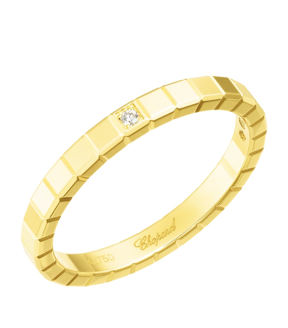 Yellow Gold and Diamond Ice Cube Ring