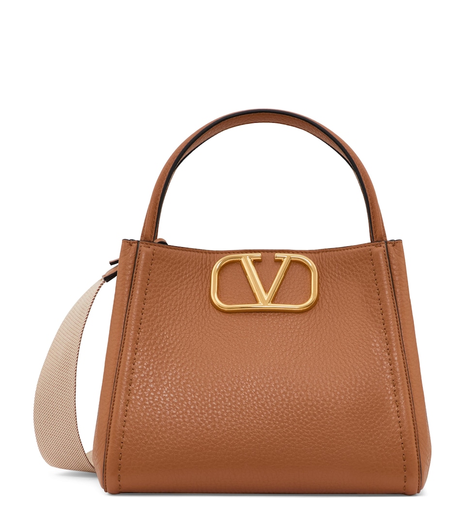 Valentino Garavani Medium Leather Alltime Top-Handle Bag