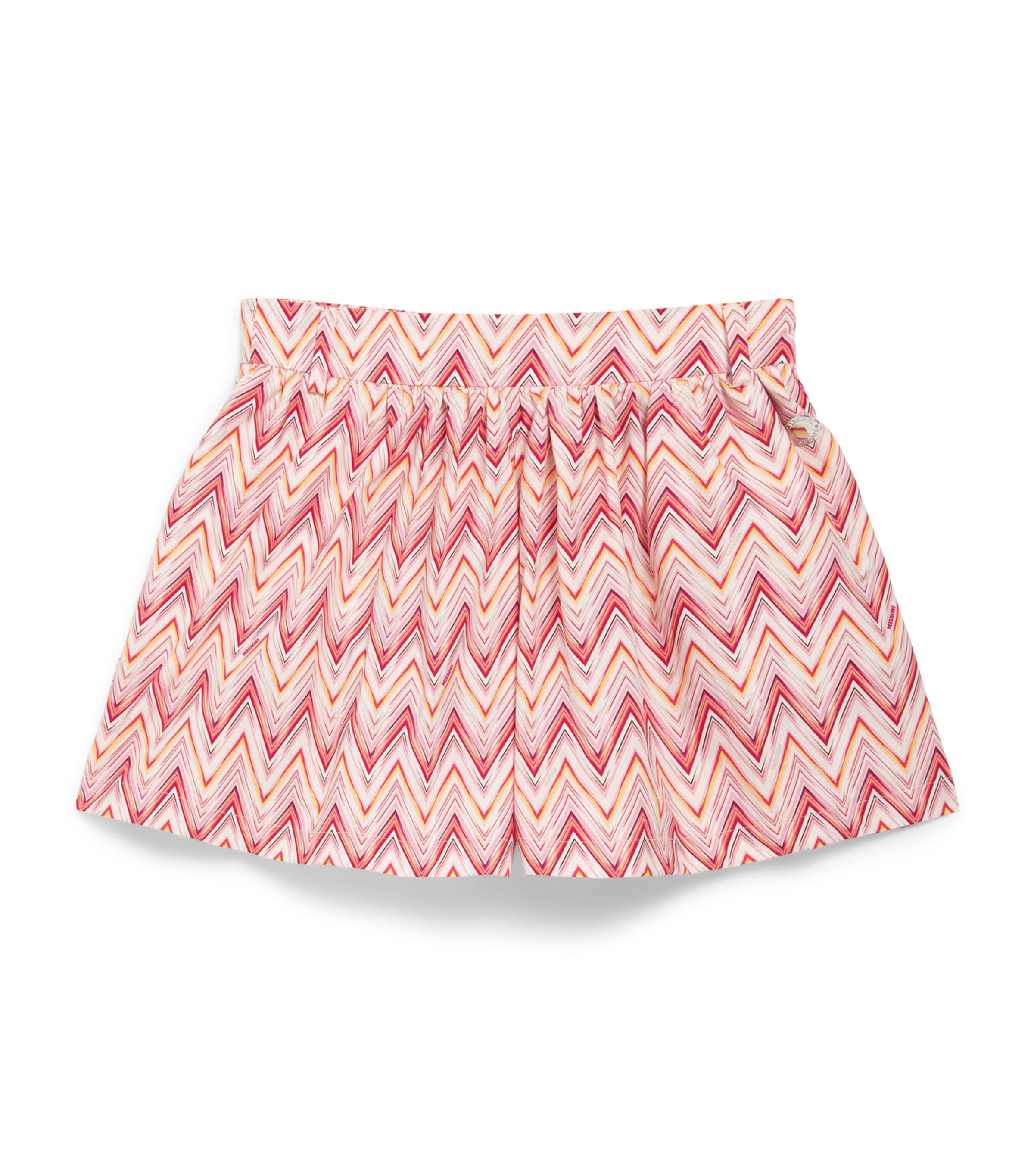 Cotton Zigzag Shorts (4-14 Years)