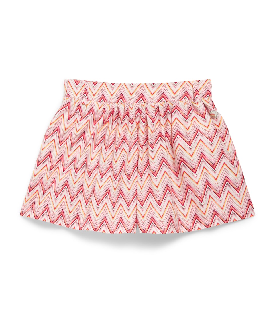 Cotton Zigzag Shorts (4-14 Years)