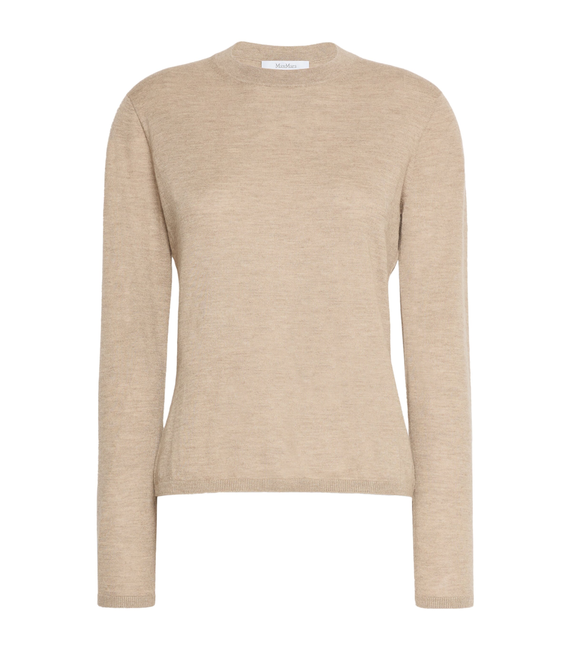 Max Mara Womens Cashmere Crew-Neck Sweater Sand
