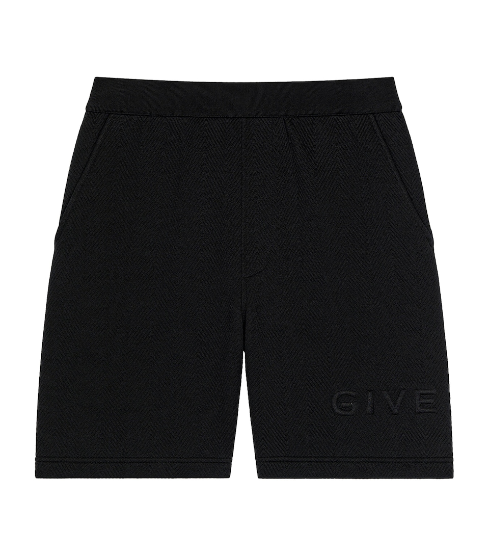 Givenchy Mens Cotton-Blend Logo Shorts
