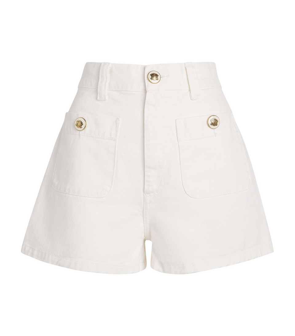 Denim High-Waist Shorts