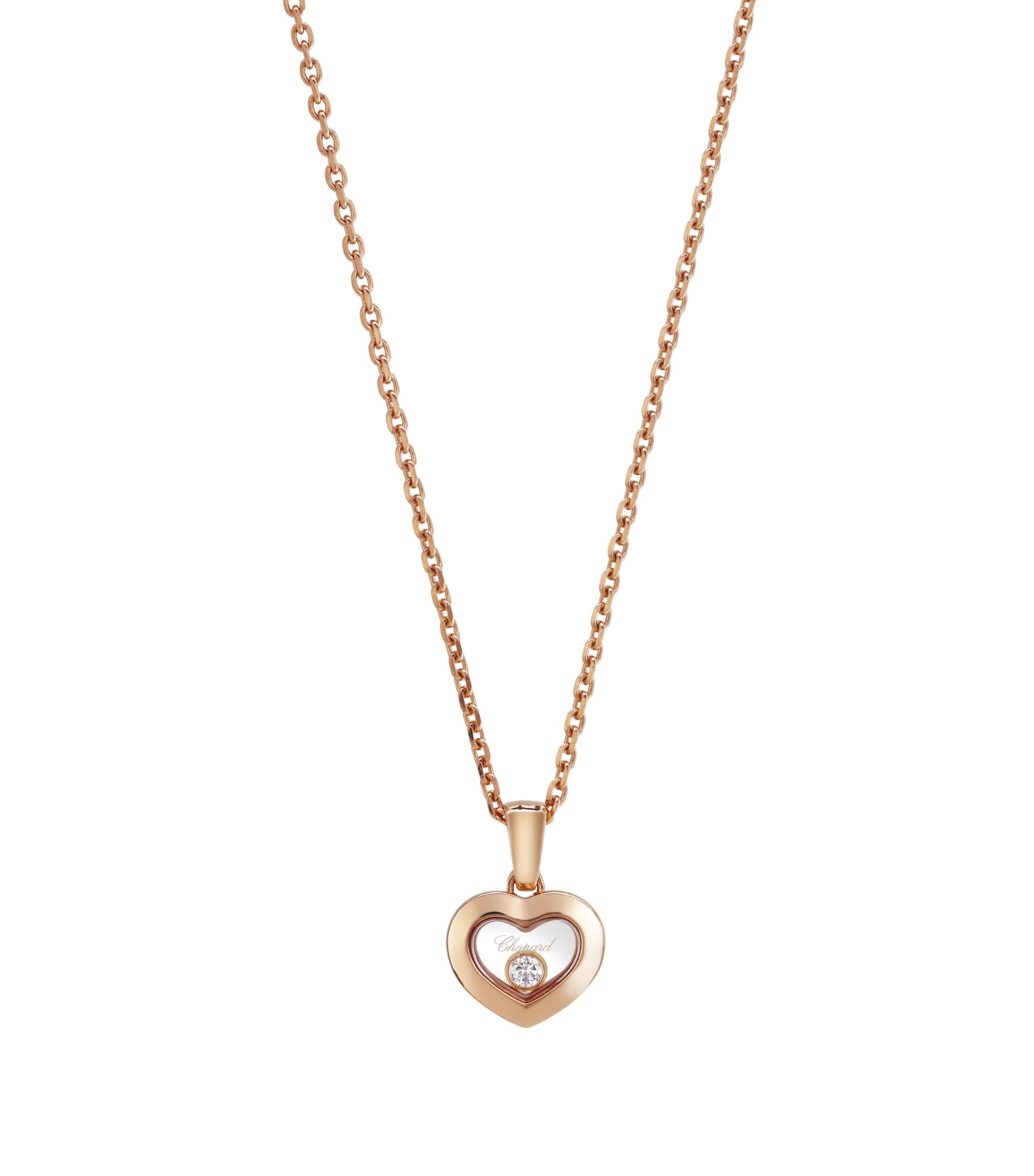 Rose Gold And Diamond Happy Diamonds Icons Pendant
