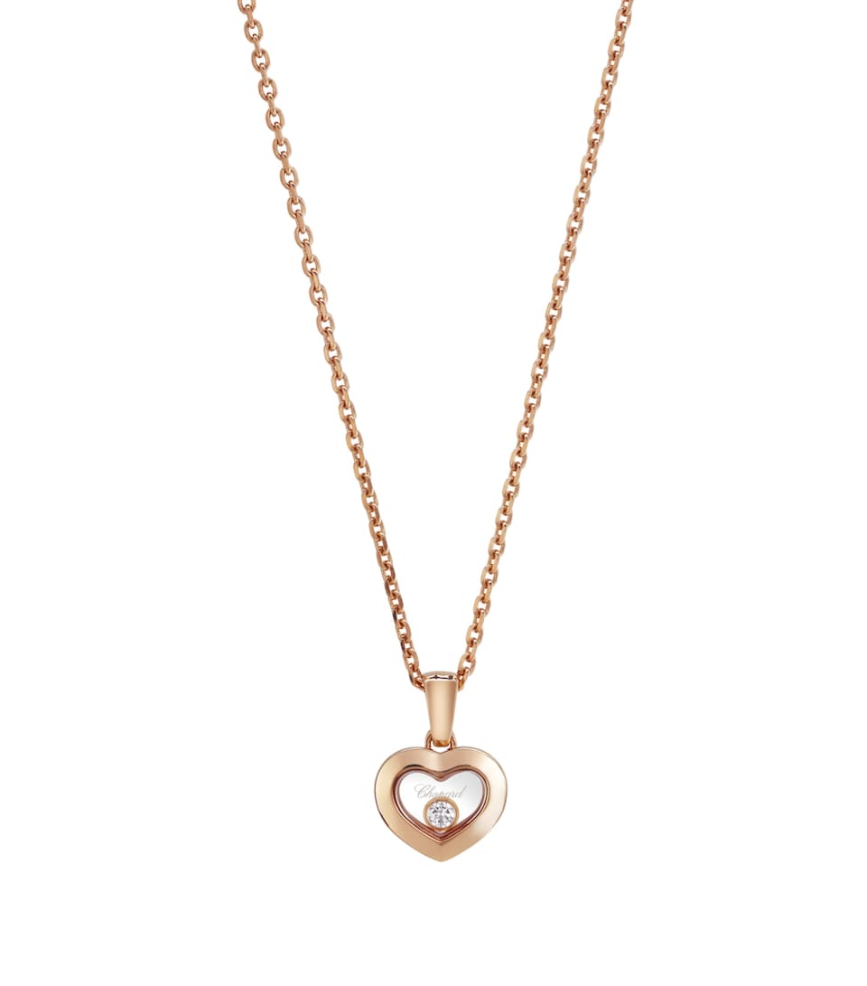 Rose Gold And Diamond Happy Diamonds Icons Pendant