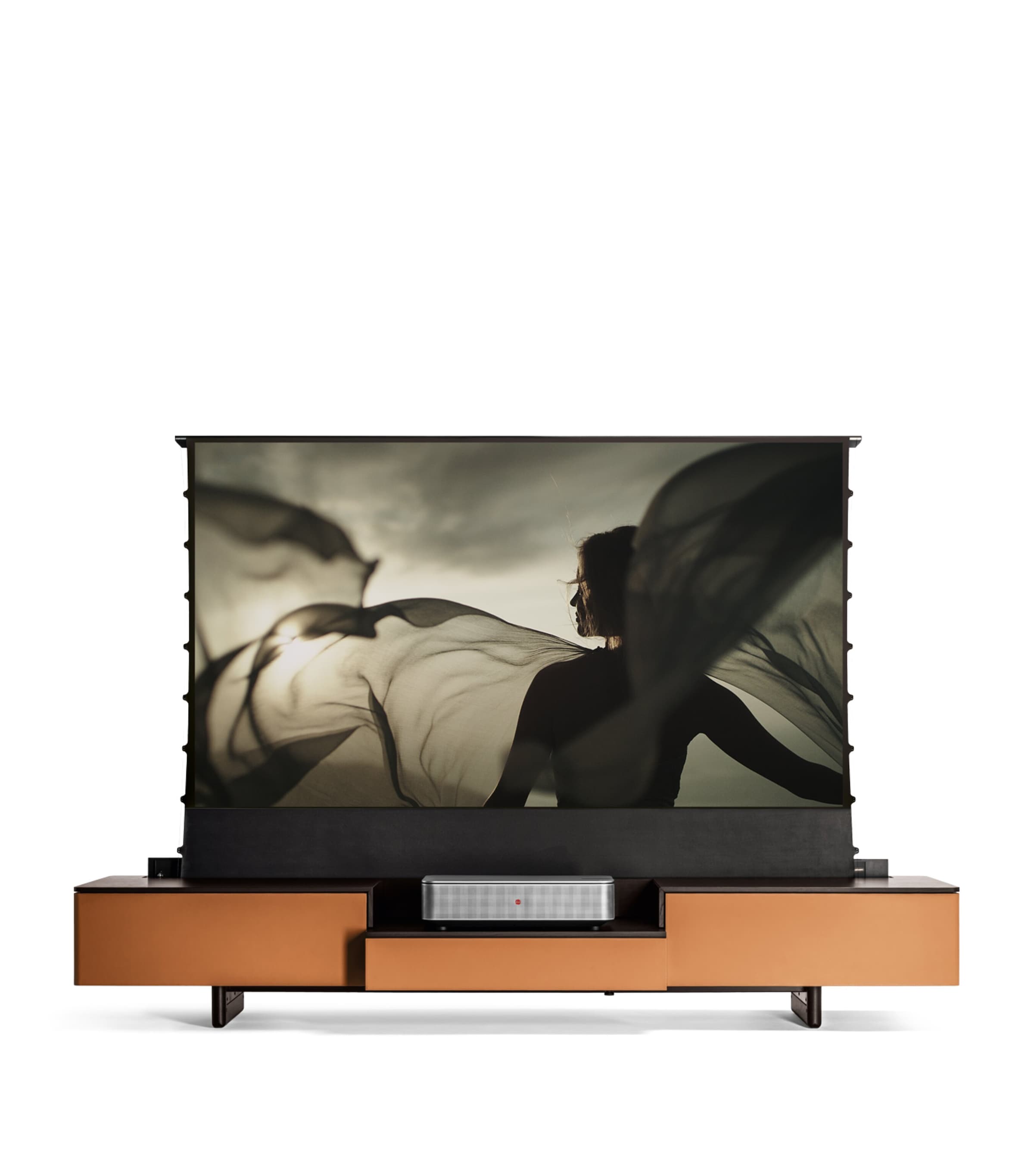 Poltrona Frau x Leica Fidelio Multimedia Cabinet Saddle Extra T.moro