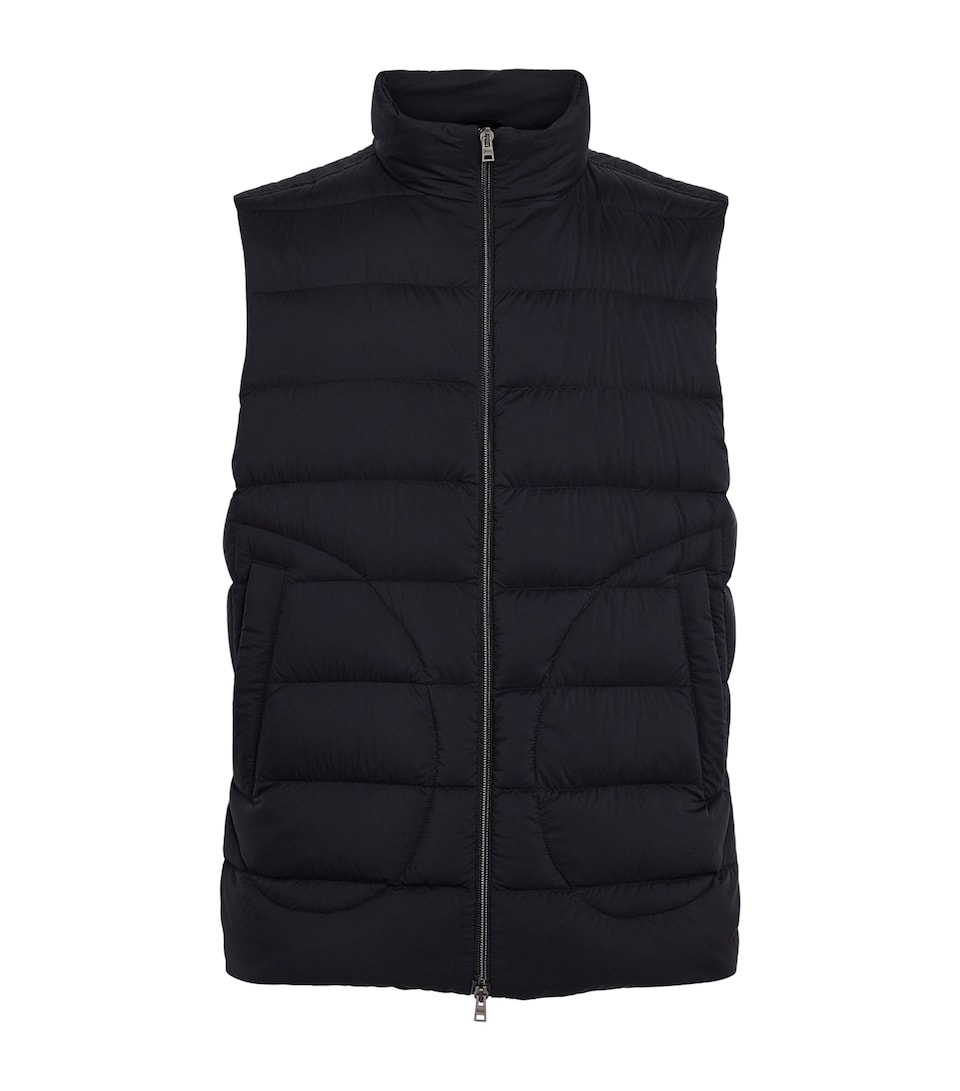 Herno Mens Down Quilted Gilet Black