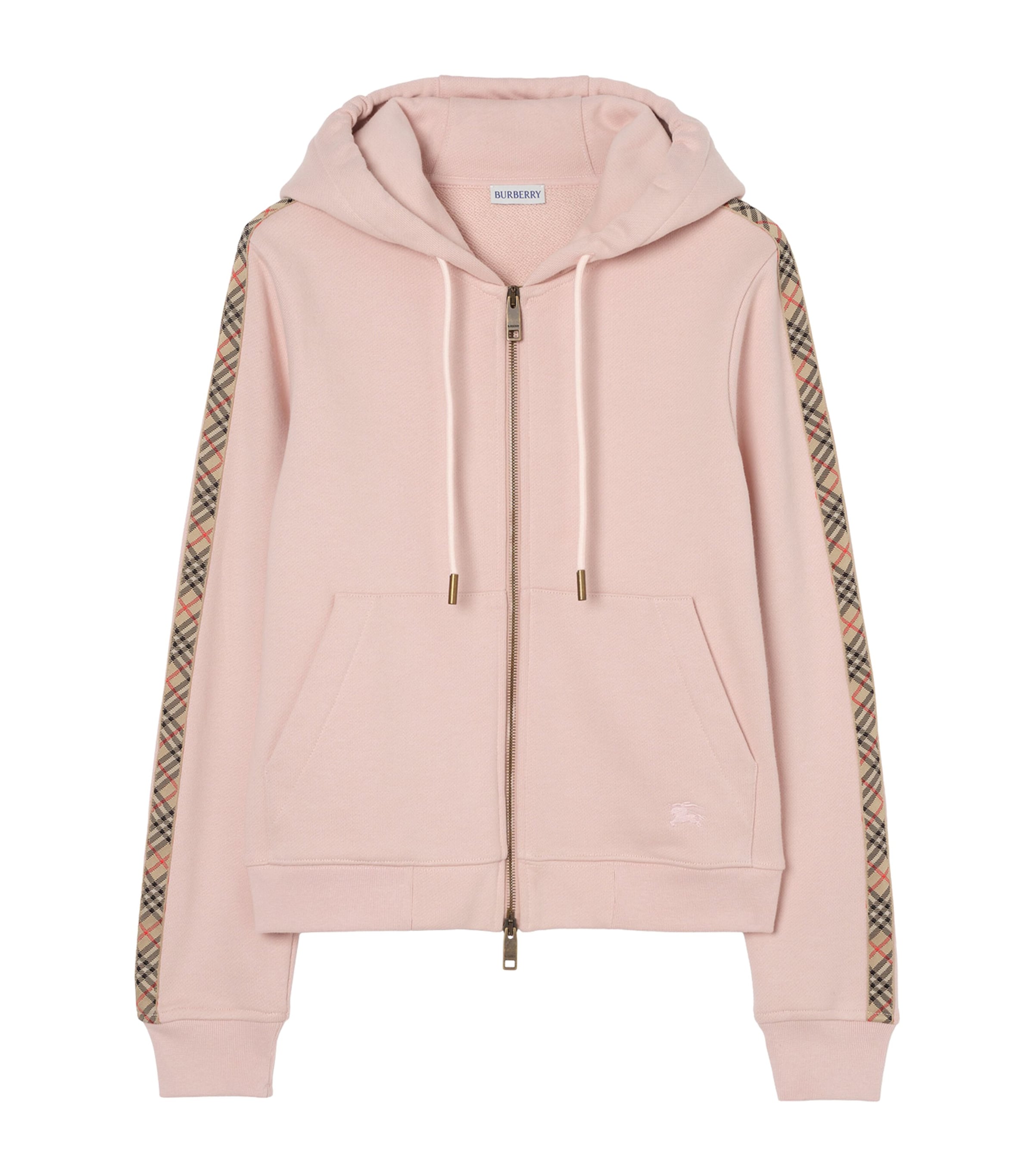 Burberry Womens Cotton Zip-Up Hoodie Bouquet