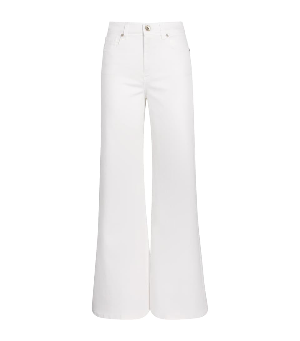 Eleventy Womens Wide-Leg Jeans Bianco