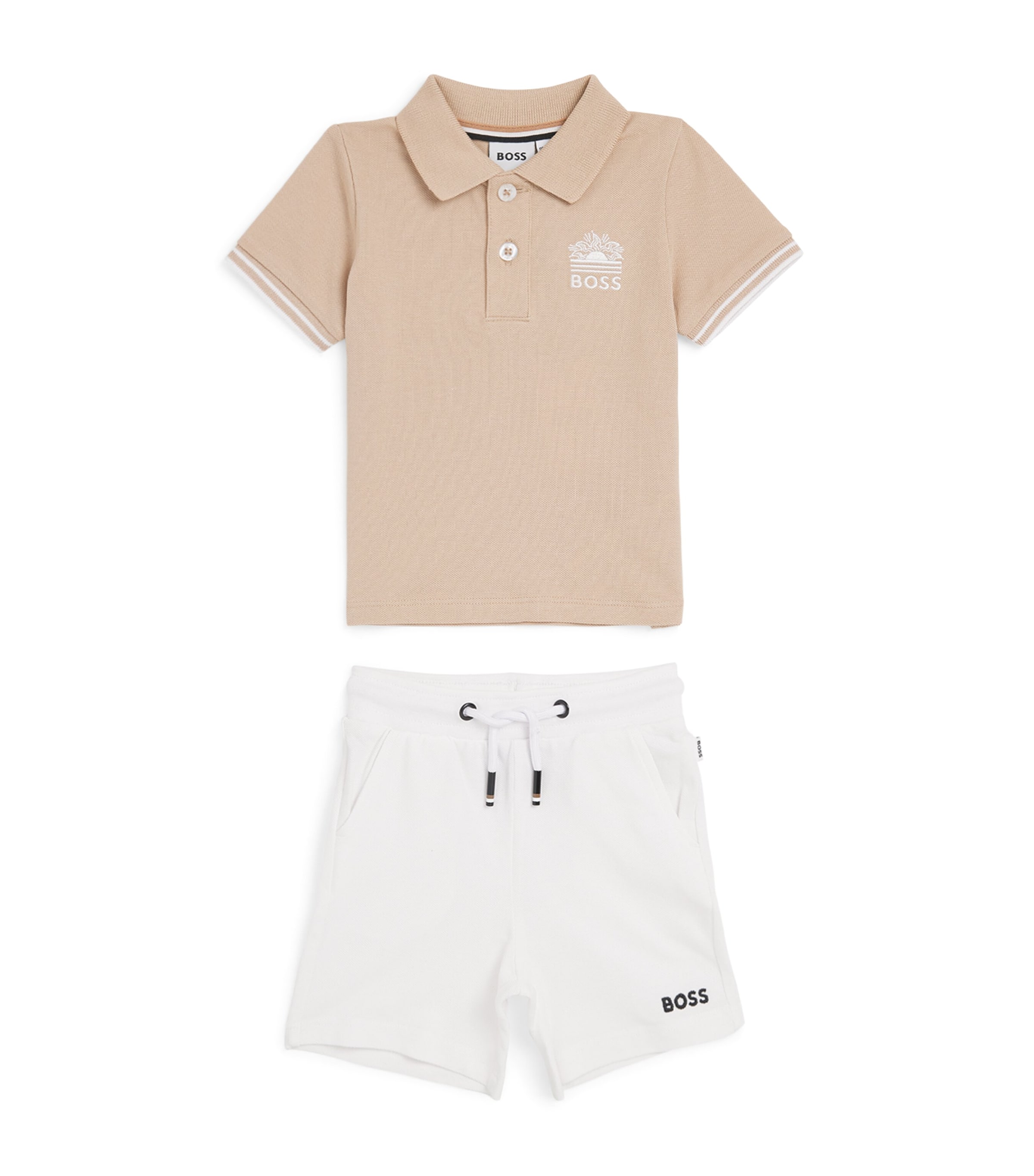 Cotton-Blend Polo and Shorts Set (3 Months-3 Years)