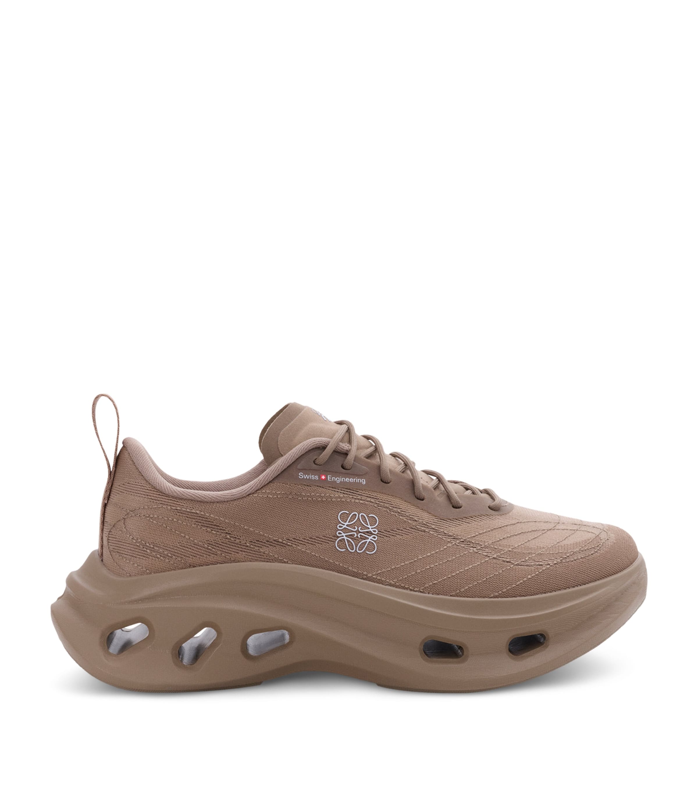 LOEWE Mens x On Cloudtilt Cosmic Sneakers Dark Sand