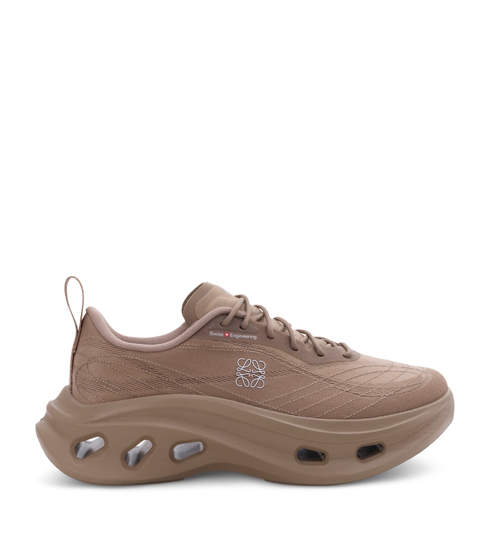 LOEWE Mens x On Cloudtilt Cosmic Sneakers Dark Sand