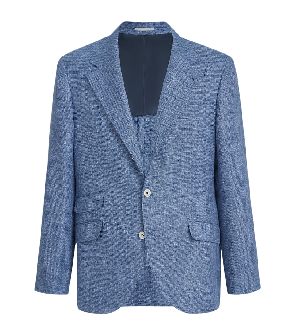 Wool-Silk-Linen-Cashmere Deconstructed Blazer