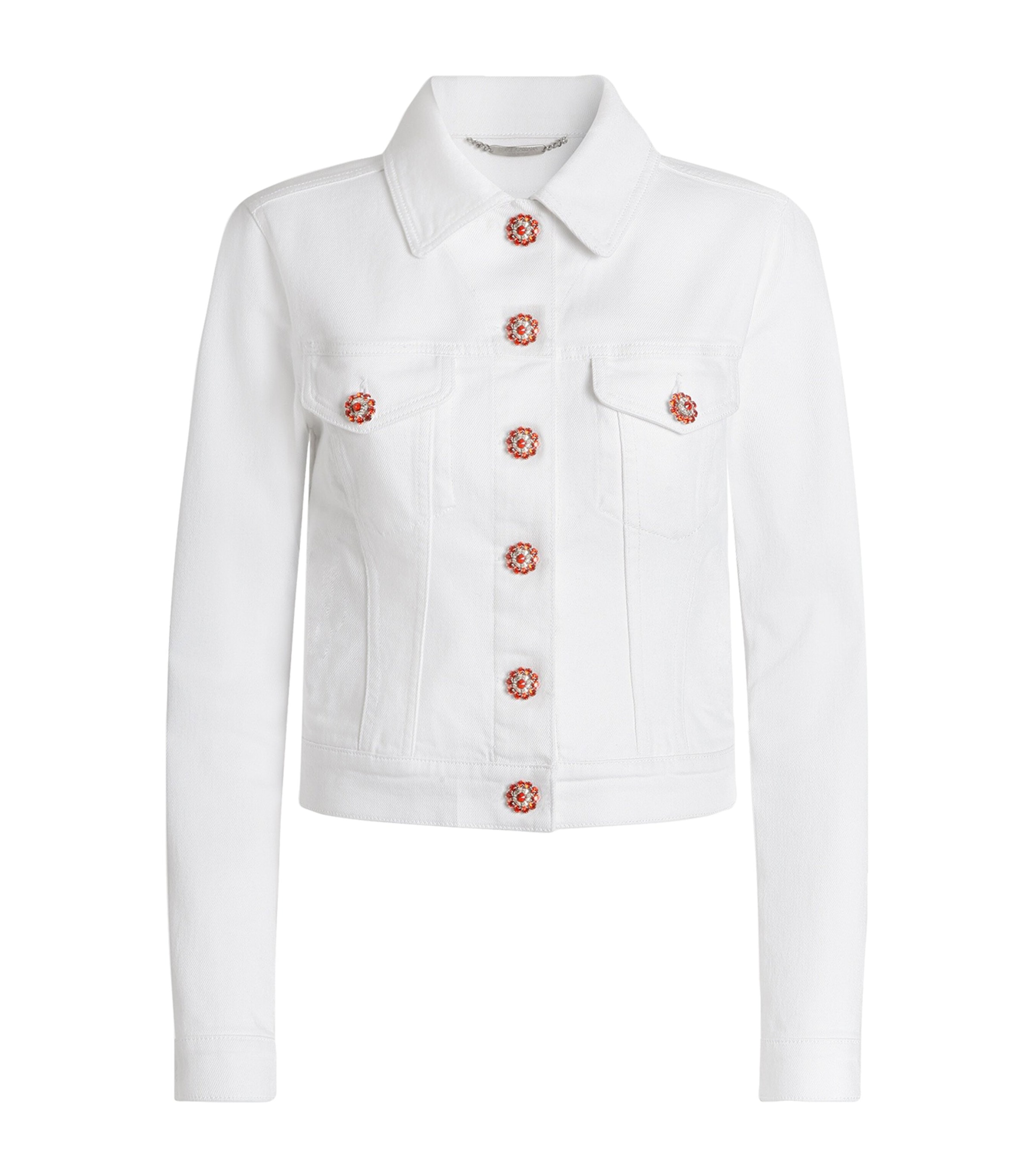 Dolce&Gabbana Womens Button-Detail Denim Jacket Combined Colou