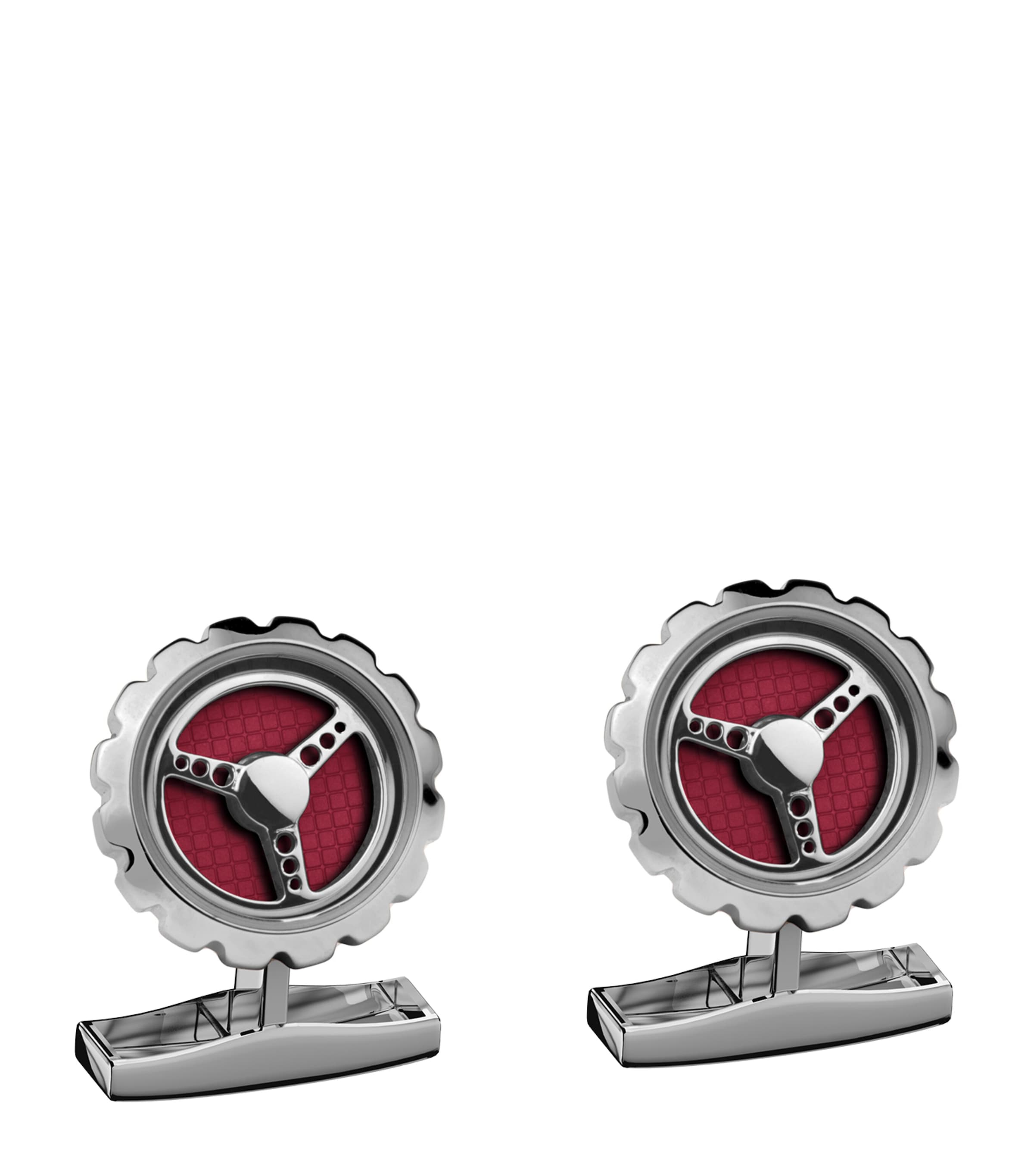 Chopard Racing Steering Wheel Cufflinks Silver