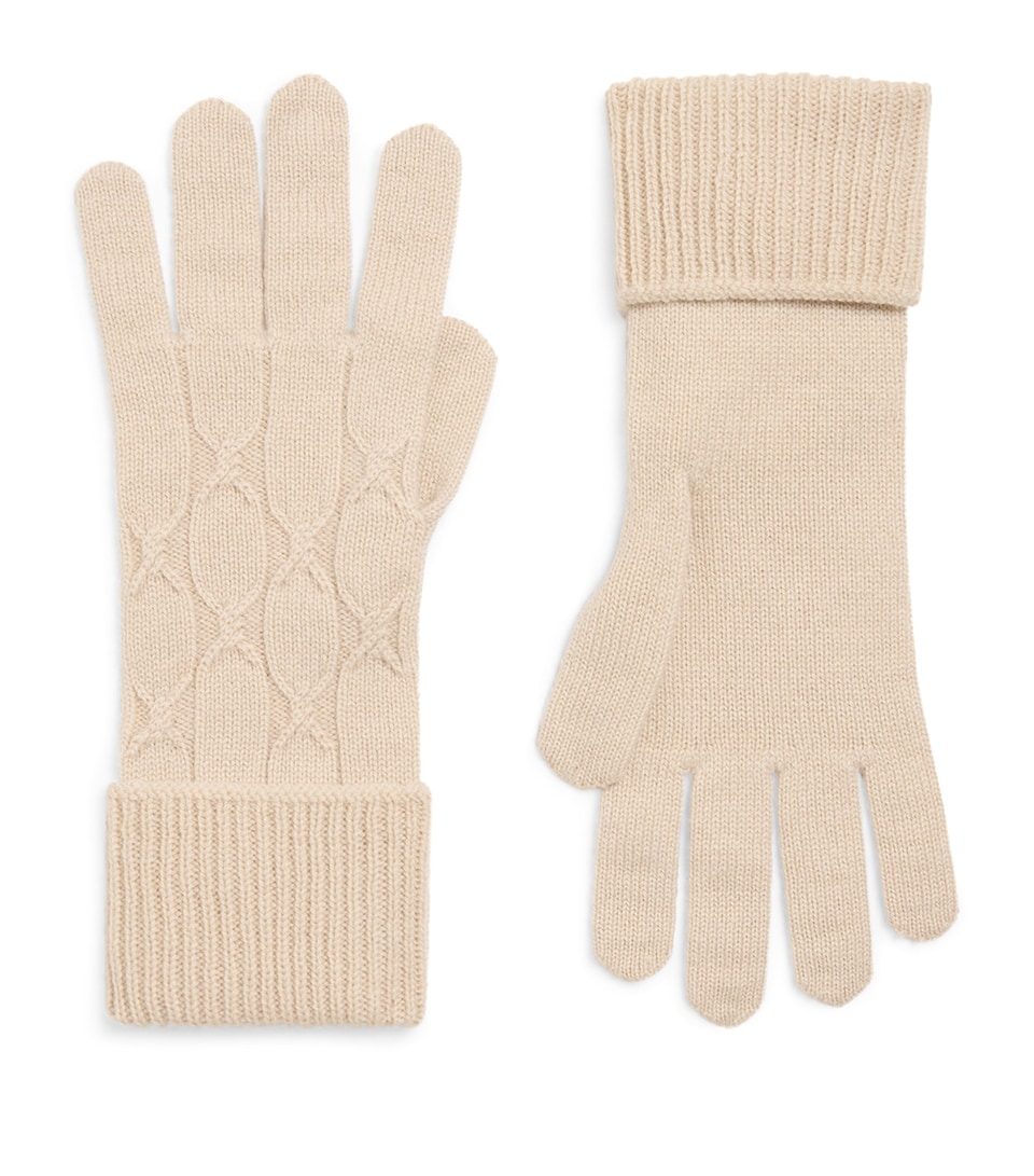 Cashmere Cable-Knit Gloves
