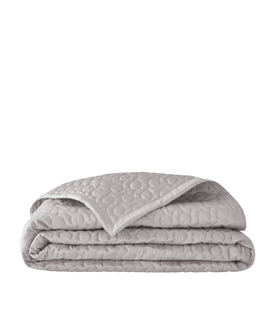 Alexandre Turpault Quilted Poesie King Bedspread (260cm x 240cm) Silver