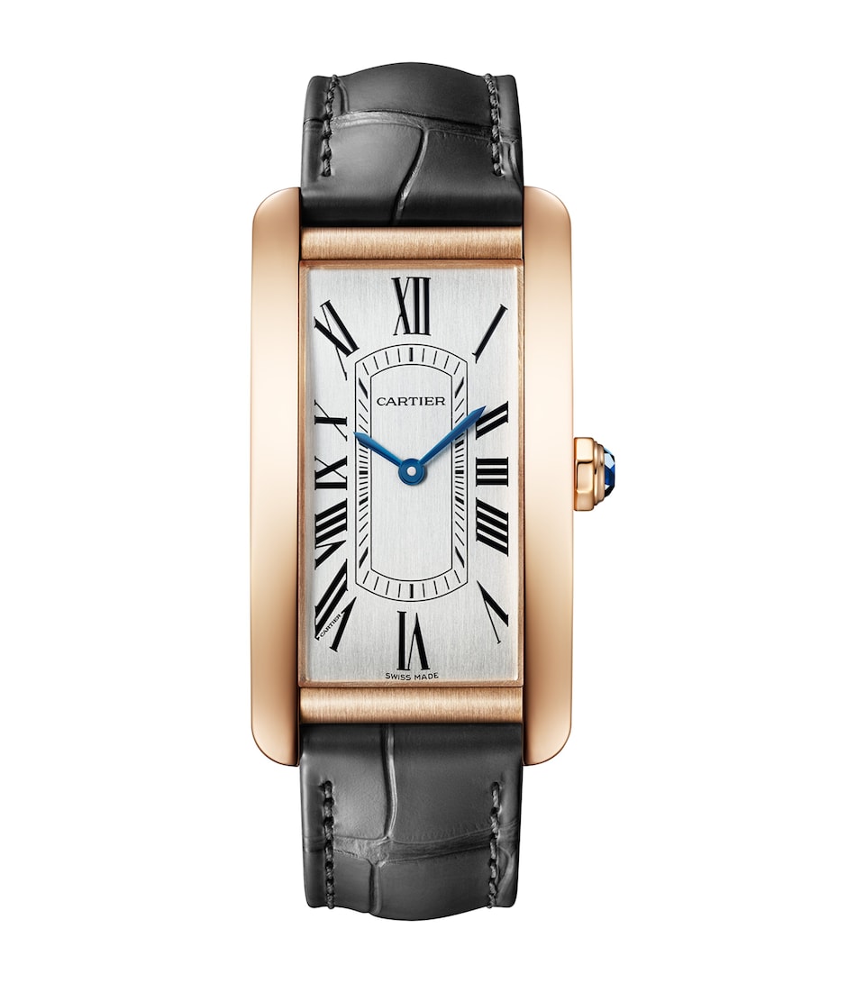 Rose Gold Tank Américaine Watch 44mm