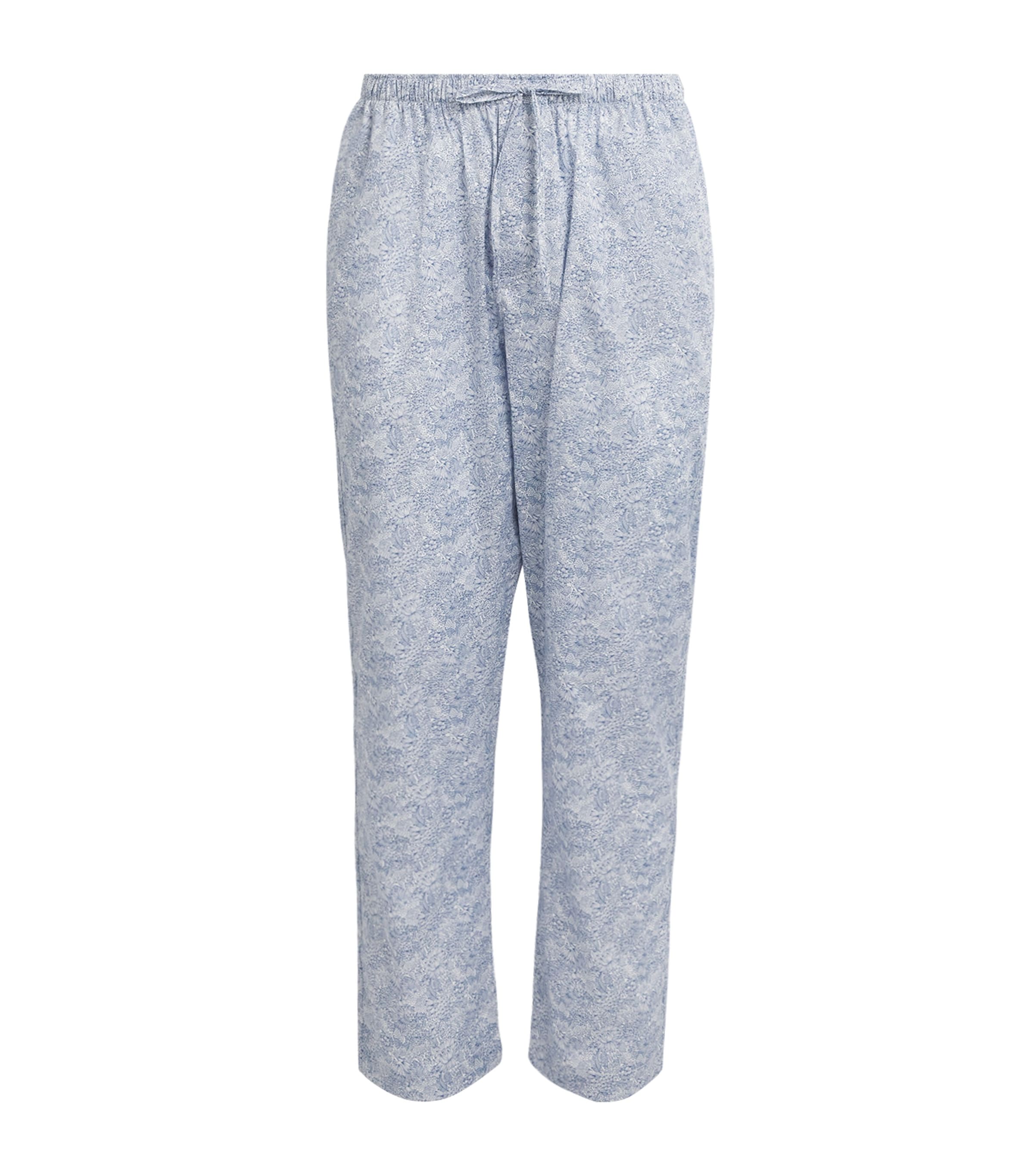 Zimmerli Mens Cotton Printed Pyjama Trousers Stenciled Floral