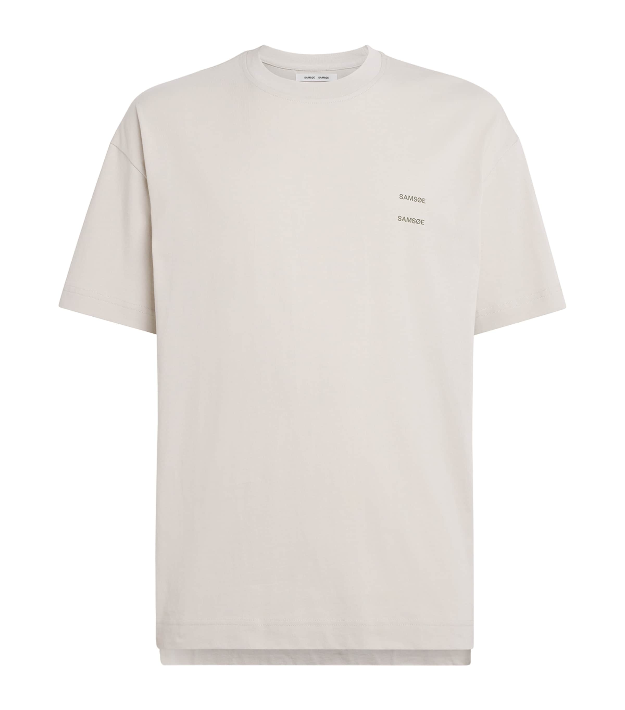 SAMSOE SAMSOE Mens Organic Cotton Logo T-Shirt Moonstruck