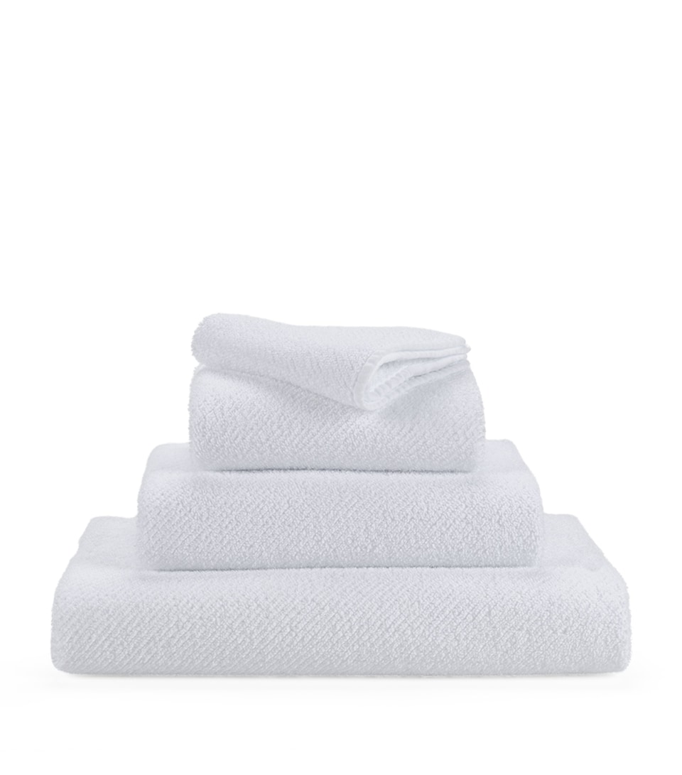 Abyss & Habidecor Twill Hand Towel (55cm x 100cm) White