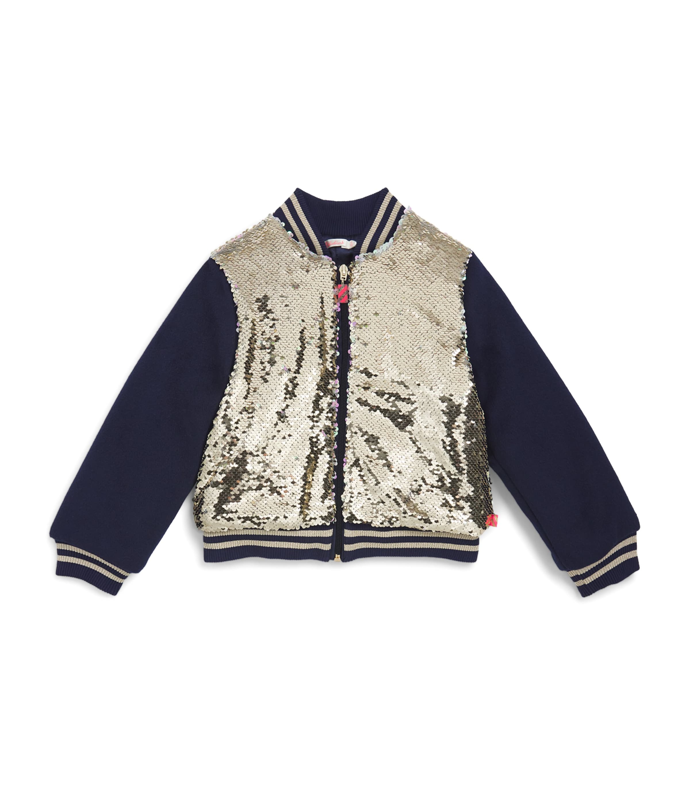 Sequin-Embellished Bomber Jacket (4-12 Years)