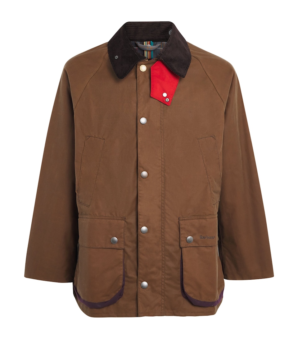 x Paul Smith Waxed Oversized Bedale Jacket